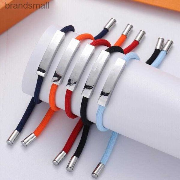 

designer bracelet charm bracelets leather rope bracelets for man woman charm bracelet jewelry couple adjustable bangle 5 color with box, Golden;silver