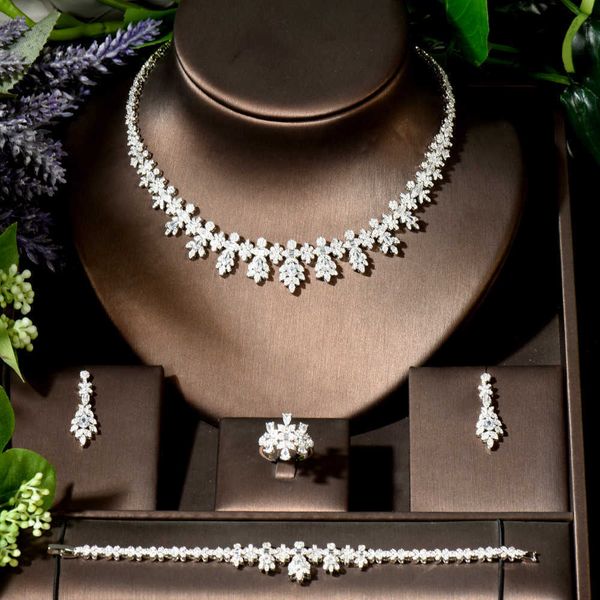 

link, chain engagement fashion dubai wedding zircon bridal earring necklace jewelry sets, Black