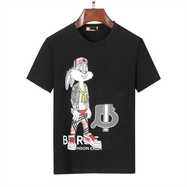 

summer men's t-shirts popular fashion designer cotton short sleeve luxury printed geometric pattern crewneck t-shirt clothing size m-xx, White;black