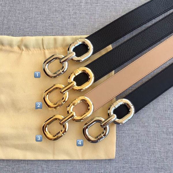 

designer belt womens black red fashion belt 3.0cm width thin waist belt gold silver buckle genuine leather with a small suit skirt dress wom, Black;brown