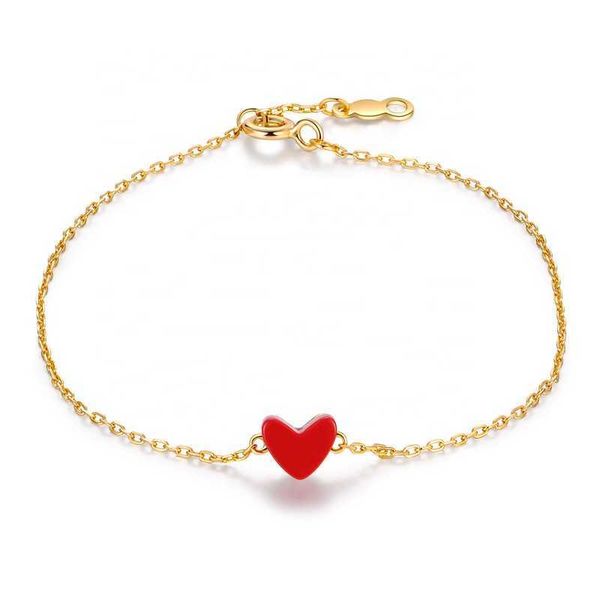 

pendant necklaces axm1002 wholesale low price love heart 925 sterling silver gold plated charm bracelet femme
