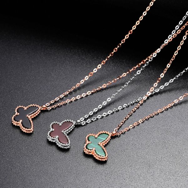 

luxury design butterfly pendant necklace jewelry for gift, Silver