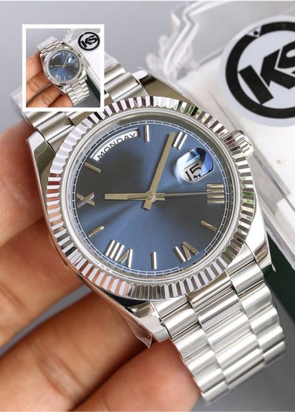 

Men's watch dark blue dial mechanical movement 40mm/36mm Women's watch scratch resistant calendar automatic mechanical watch montre de luxe 007