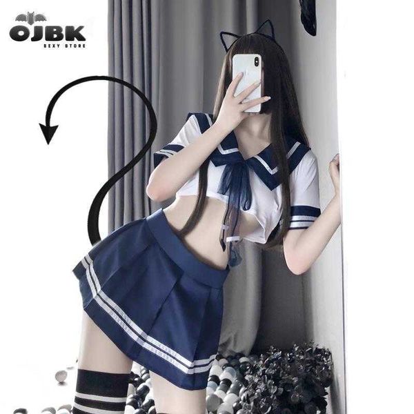 

set school girl japanese plus size costumes women cosplay lingerie student uniform with miniskirt cheerleader outfit new 230426, Red;black