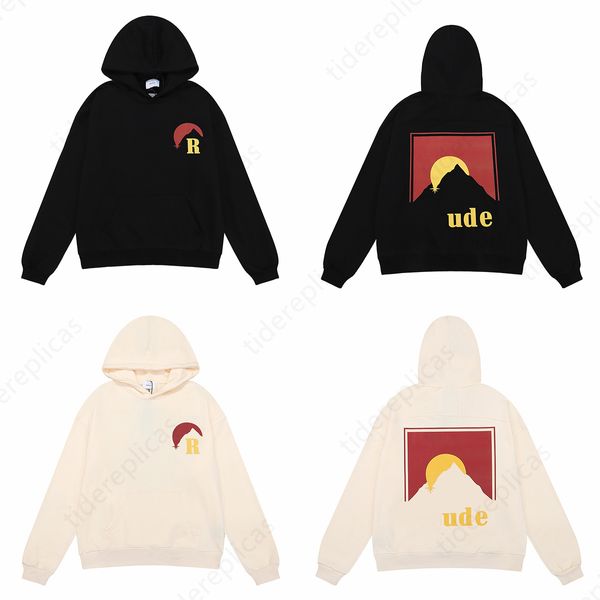 

hip mens hoodie designer hoodies street hop alphabet sweatshirts pure cotton high weight terry women hoodys trend plus size sweaters oversiz, Black