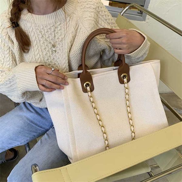 

purses new french single shoulder portable canvas bag large capacity versatile tote bag female clearance sale