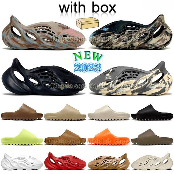 

foam runners yezzy slides slipper 2023 mens womens sandals platform yezzys sliders summer beach shoes coach stone sage black pure bone home