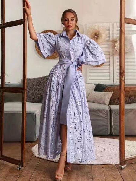 

2023 casual dresses lace red women dress spring temperament fashion stand collar short sleeve single breasted vestidos closed waist sweet dr, Black;gray