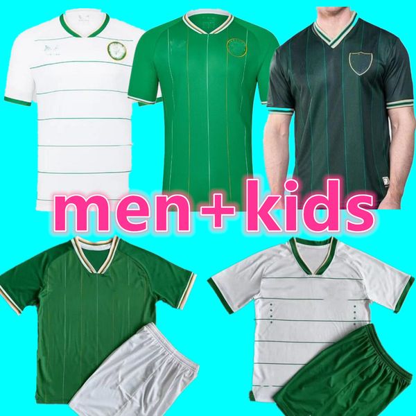 

2023 ireland home soccer jerseys kit doherty duffy 23 24 national team egan brady keane home and away gatekeeper's uniform football shi, Black;yellow