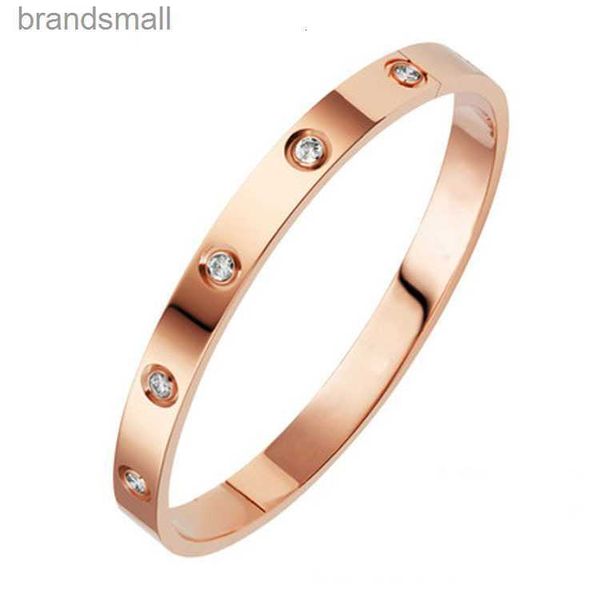 

designer bracelet bracelet 18k gold plated steel bangle bangle classic fashion love screw bracelet for women girl wedding mother day jewelry, Black