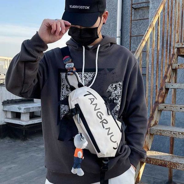 

shopping bags fashion single shoulder crossbody bags men's and women's sports leisure chest packs simple lightweight multi-functio