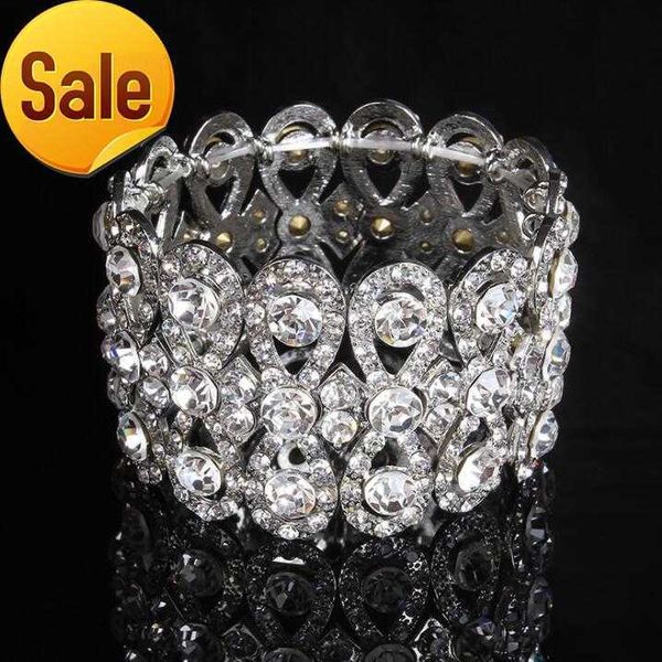 

crystal silver color bridal bracelets for women wedding jewelry bowknot rhinestone bridal jewelry ing