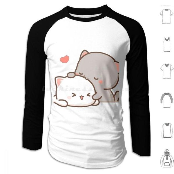 

men's hoodies peach and goma plush long sleeve, Black