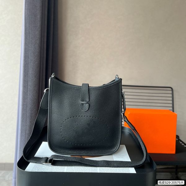 

designer bag evelyne collection one shoulder bag cowhide leather h letter hollowed out everything diagonal span bag