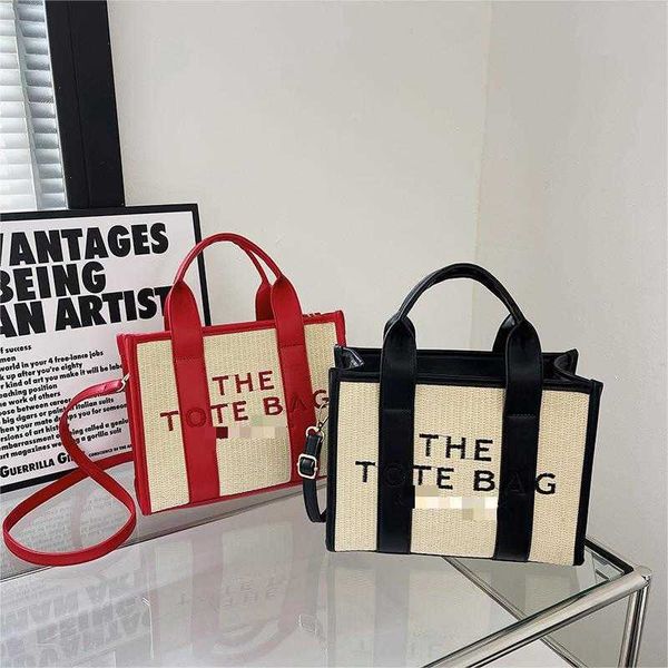 

bags women's bag new letter bag portable one-shoulder woven small square bag messenger bag