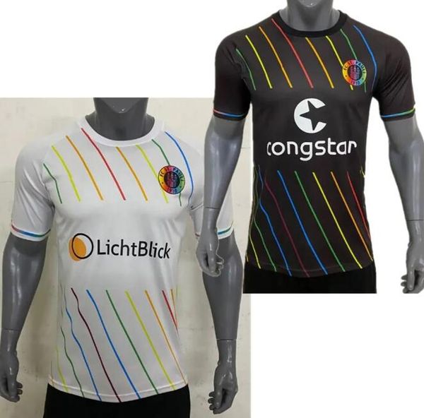 

2023 24 new men tracksuits fc st. pauli home shirt fan custom t-shirt, Black