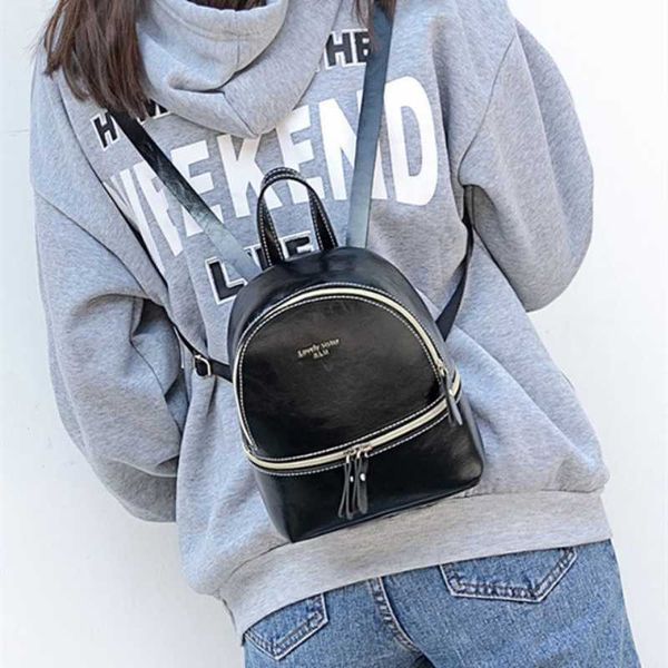 

backpack womens pu fashion mini backpacks school bags for women casual small travel plecak bag mujer mochila frete 230417