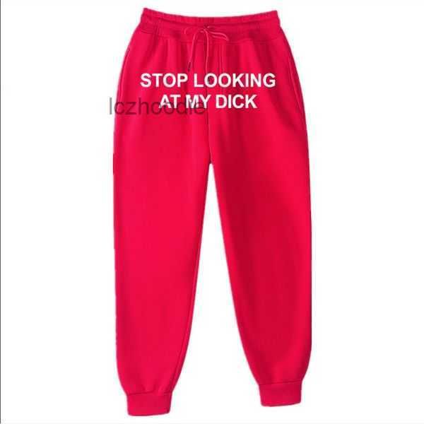 

men women joggers sweat pants slooking at my dick sweatpants hip hop print high waist trousers streetwear hippie men's 8 8dsk, Black