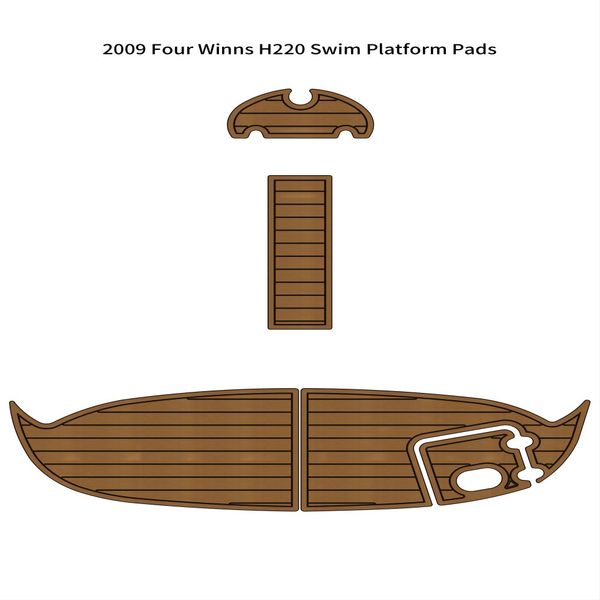

2009 four winns h220 swim platform pad boat eva foam teak deck floor pad mat