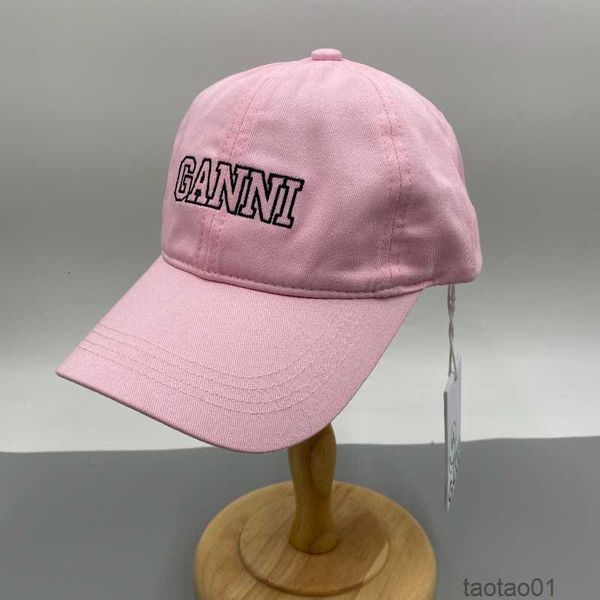 

ball caps ganni adjustable couple embroidery alphabet washed cotton baseball multi color spring and summer sun visor duck 23030217m3, Blue;gray