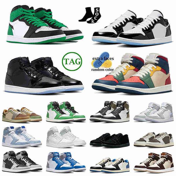 

outdoor men women jmpman 1 1s basketball shoe space jam gorge green lucky green true blue university blue dark mocha multi color twist suede