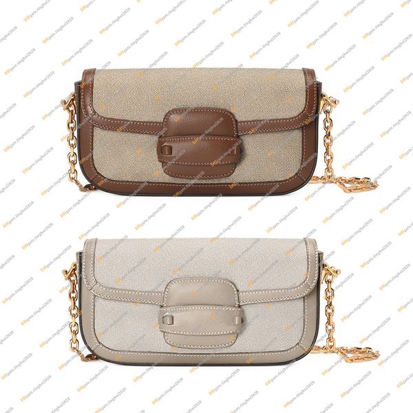 

ladies fashion casual designe luxury horsebit 1955 chain bag shoulder bag crossbody totes handbag messenger bag mirror quality 735178 pouch
