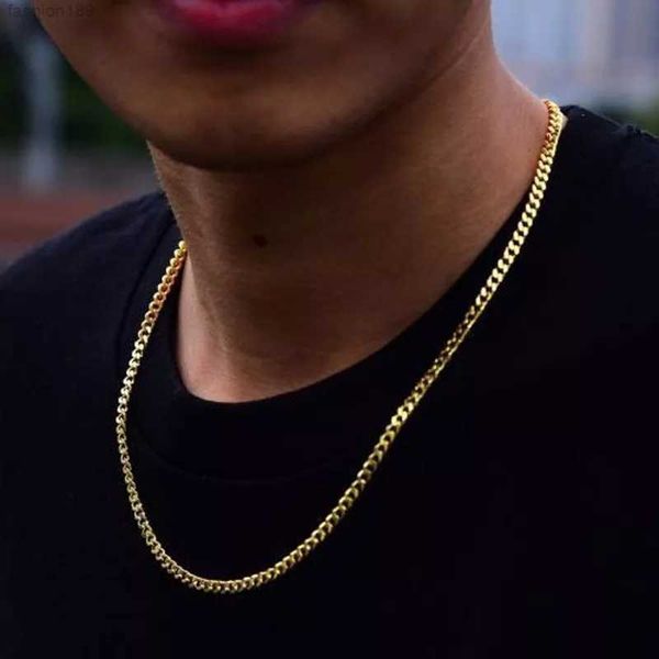 

gold silver miami cuban link chain mens necklaces hip hop jewelry
