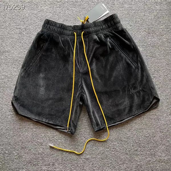 

embroidered vintage drawstring shorts men women 1 quality