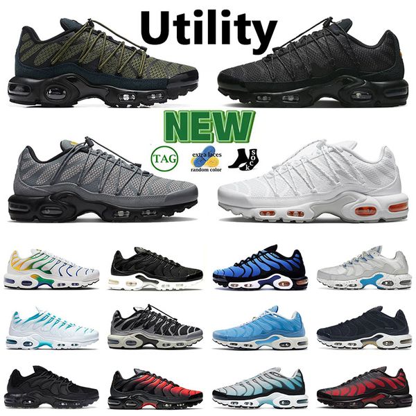

wholesale tn plus outdoor mens womens running shoes reflective bred utility oreo black reflective unity utility black reflective casual fash