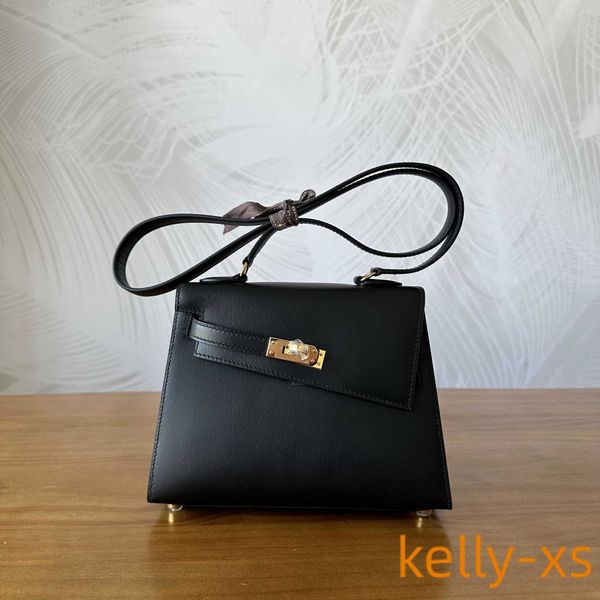 

genuine bag h ermess kellies handbag handmade wax thread women's bag bag irregular cowhide black shoulder bag