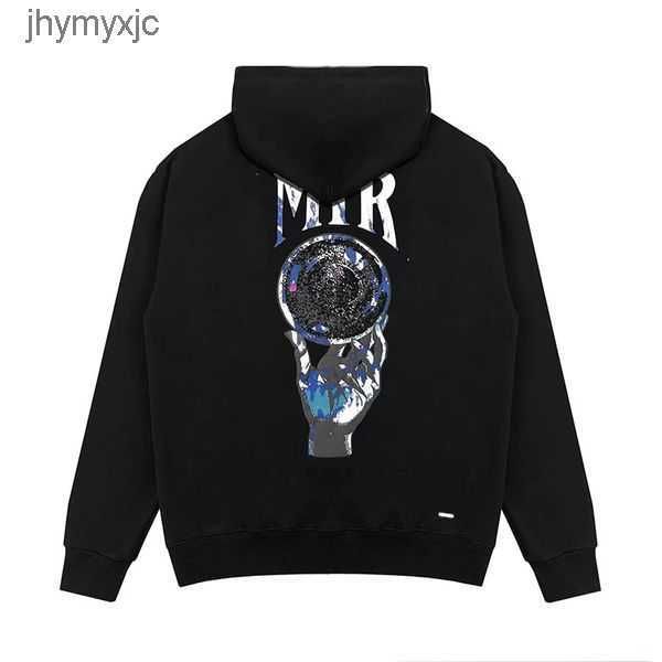 

am printed hoodie men's fashion women's street clothing pullover sweatshirt loose couple multicolor 5 zjjx, Black