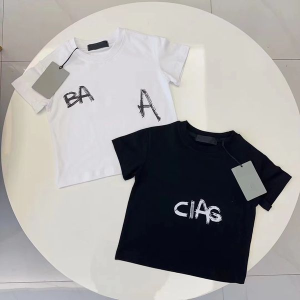 

baby clothes kid designer set kids designer two piece short sleeved shorts summer boy girl t shirt toddler clothe 1-14 ages, White