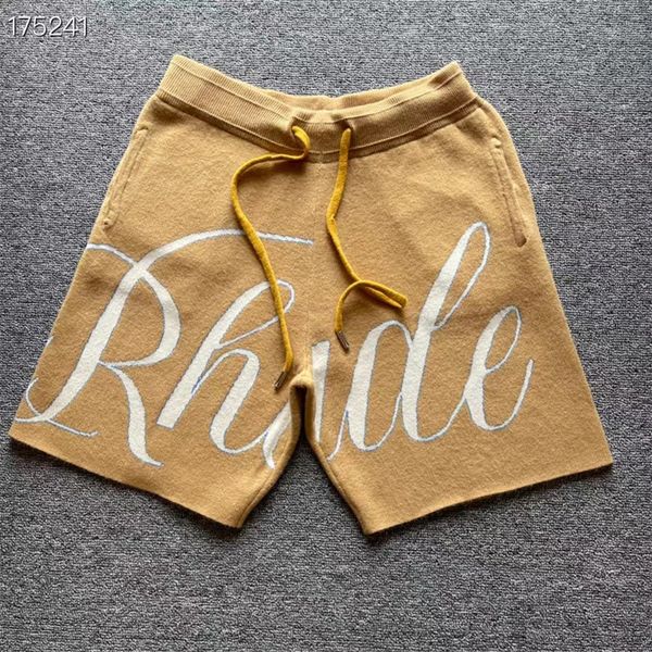 

real pics 2023ss khaki shorts men women 1 quality drawstring breeches