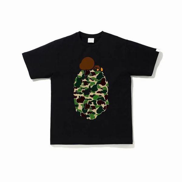 

summer t shirt designers camouflage polos loose fashion man s casual luxurys clothing street shorts sleeve clothes tshirts for men tees men, White;black
