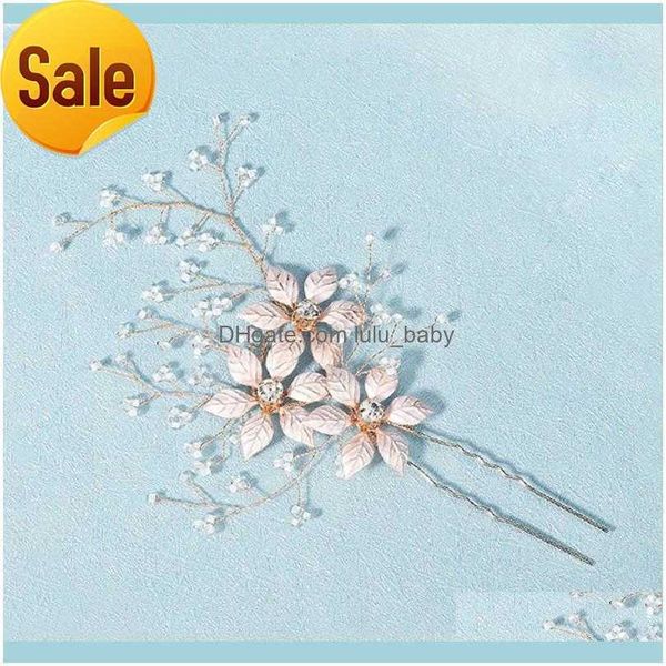 

hair jewelryhair clips barrettes 1pc bridal wedding aessories handmade rhinestone pins gold color flower clip women headdress jewelry lb d, Silver