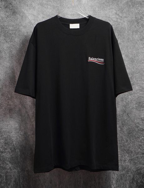 

men's plus tees & polos round neck embroidered and printed polar style summer wear with street pure cotton n2erf, Black;brown