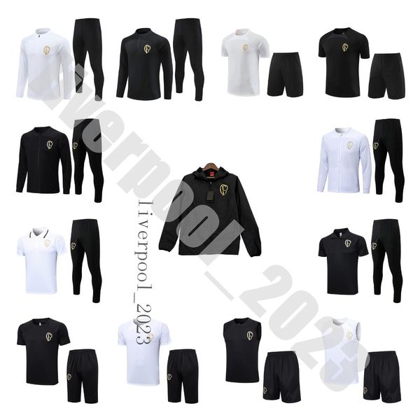 

2023 2024 corinthians tracksuit 23 24 soccer tracksuits camisetas de foot gustavo giuliano vital guedes r.augusto football training suit jac, Black