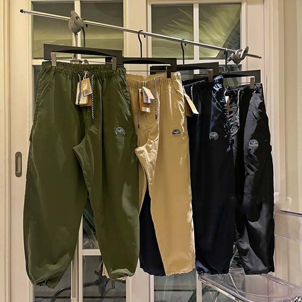 

casual logo label 23ss drawstring sweatpants men women jogger outdoor loose spwtatpants 1973 torent shell city pants quick drying, Black