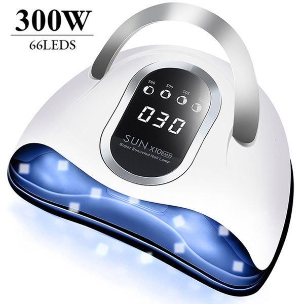 

nail dryers 300w sun x1510 max uv led nail lamp for fast drying gel nails polish 66 leds 280w nail dryer professional manicure salon tool 23