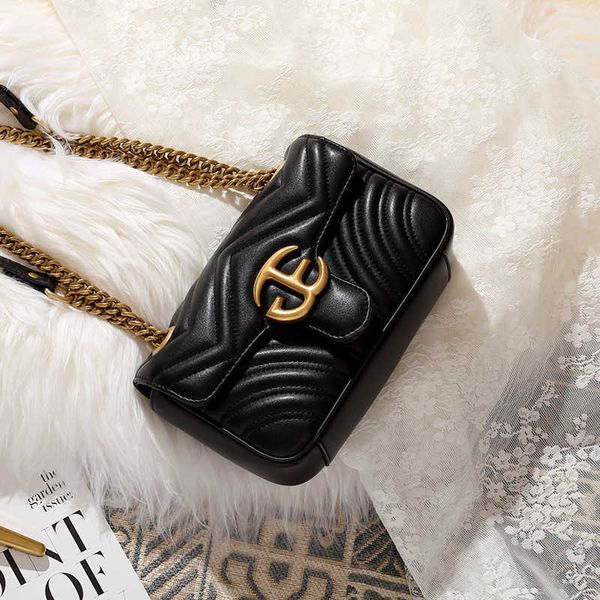 

bag women's new versatile chain bag leather one shoulder crossbody bag