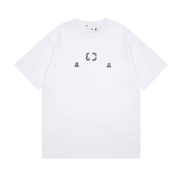 

men's t-shirt 2023 fashionable men's t-shirts balencaigaity cotton anti-wrinkle printed alphabet couple casual wear student short, White;black