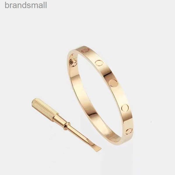 

designer bracelet love bracelets mens bangle for women 10 diamonds luxury jewelry titanium steel gold-plated never fade not allergic gold/si, Golden;silver