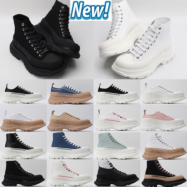 

canva sneakers casual shoes tread slick chaussures high triple black white royal pale lace up sneaker arrivals men platform womens trainers