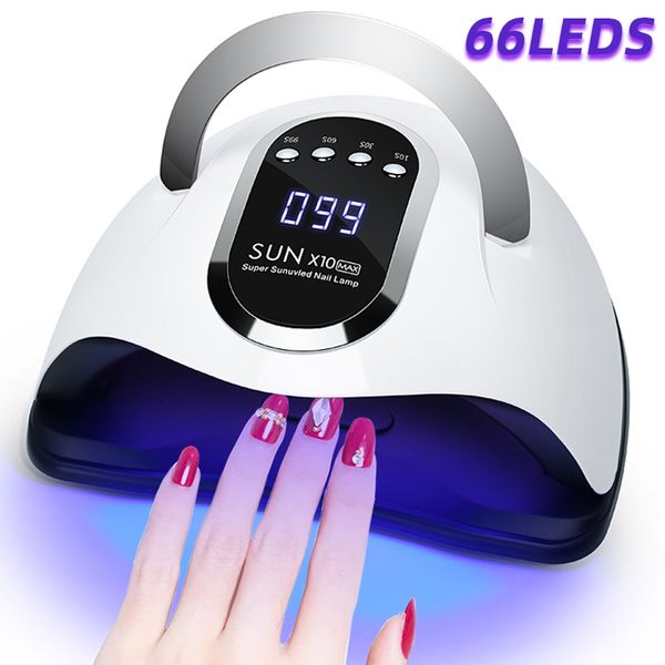 

nail dryers 66led uv led nail lamp nail dryer for fast drying gel nail polish with motion sensing professional manicure salon tool equipment