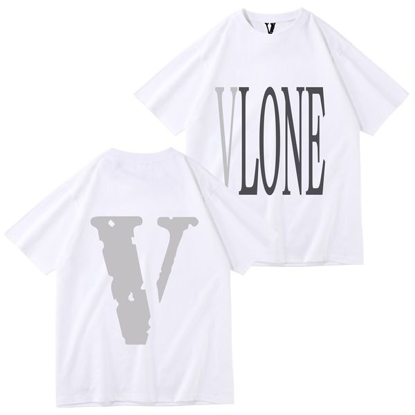 

vlone t shirt summer mens women designers t shirts loose tees apparel fashion brands man s shirt luxurys clothing street polos shorts sleev, White;black