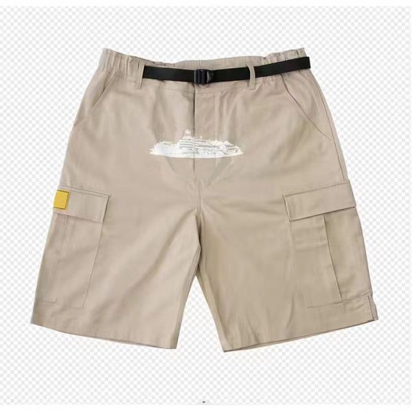 

men designer short demon cargo loose boat print multi pocket casual shorts street fashion hip hop skateboarding casual men of women sports s, White;black