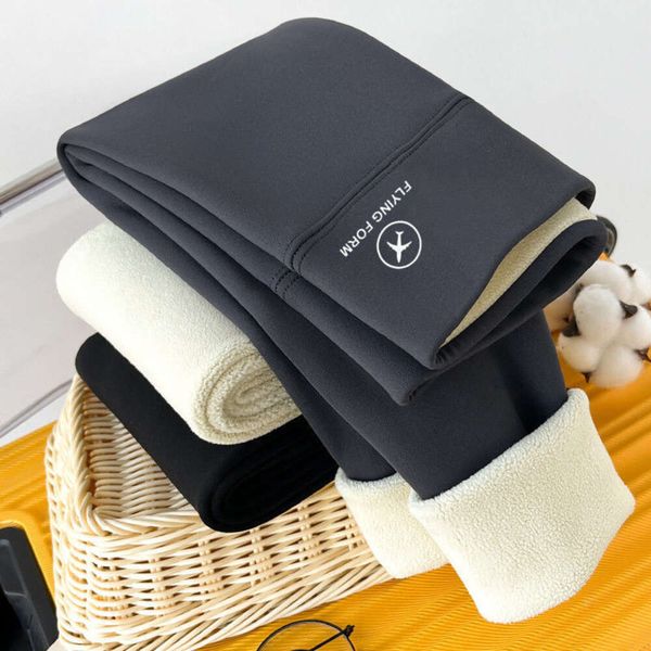 

2023 High Waisted Warm Leggings For Women's Yoga Pants Lamb Velvet Shark Pants Autumn And Winter Fashion Thickened Plush Pants