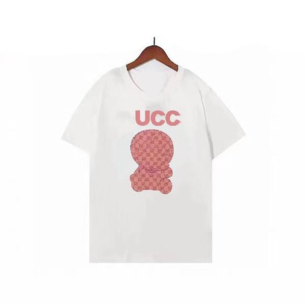 

summer t-shirt men's and women's designer t-shirt fashion casual with brand designer t-shirt size m-3xl a645, White;black