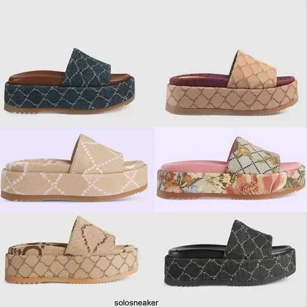 

slide ggs''gg flip thick printed women flops bottoms slides fashion embroidery sandals slipper designer ladies platform summer bea, Black