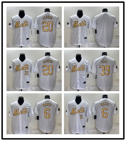 

baseball jerseys new all-star baseball uniform mets 20#39#6# elite edition fan edition embroidered baseball uniform, Blue;black